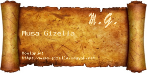 Musa Gizella névjegykártya